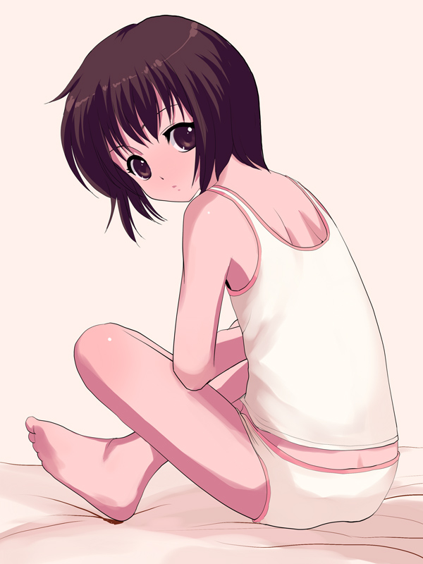 natori (natorism), tagme, barefoot, feet, panties, solo, tank top, underwear