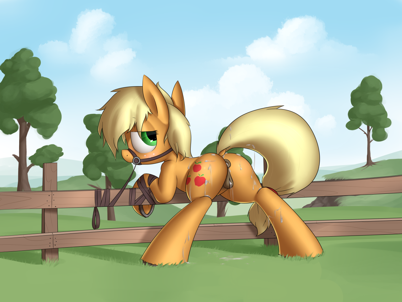 Rule34 – If it exists, there is porn of it / bakasan94, applejack (mlp) / 166840