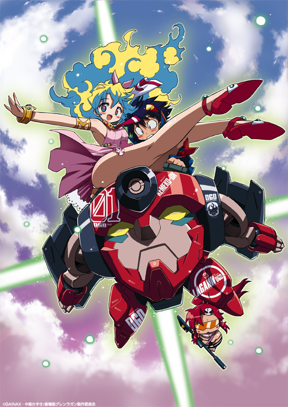 iwasaki masakazu, nia teppelin, simon (ttgl), yoko littner, kemeko deluxe, tengen toppa gurren lagann, ass, crossover, gainaxtop, legs, panties, parody, underwear