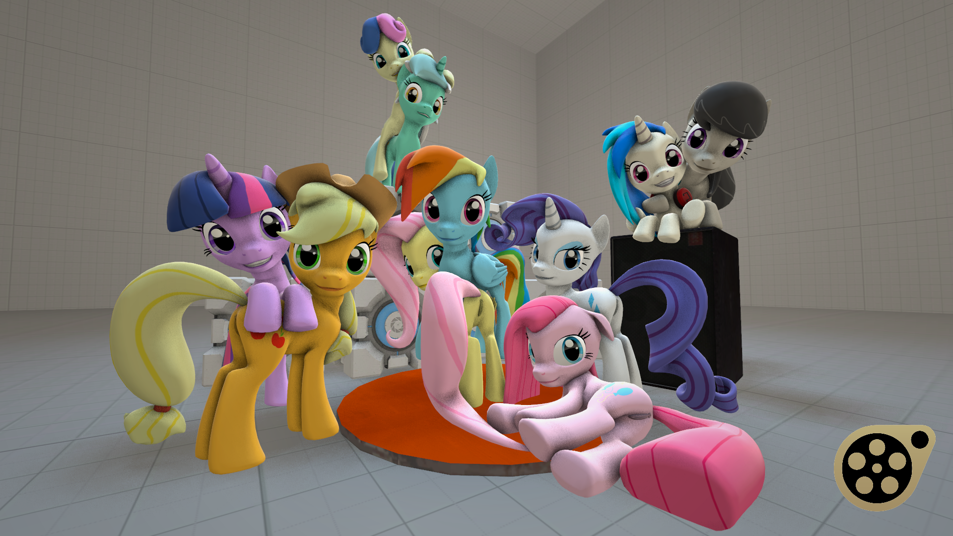 Rule34 – If it exists, there is porn of it / applejack (mlp), bonbon (mlp), fluttershy (mlp), mane six (mlp), octavia melody, pinkamena (mlp), pinkie pie (mlp), rainbow dash (mlp), rarity (mlp), twilight sparkle (mlp), vinyl scratch (mlp), weighted companion cube / 167362