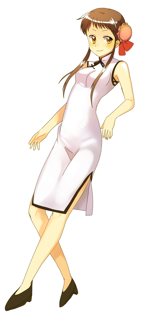 subaru (yachika), original, 1girl, bun cover, china dress, chinese clothes, double bun, dress, female focus, hair bun, solo