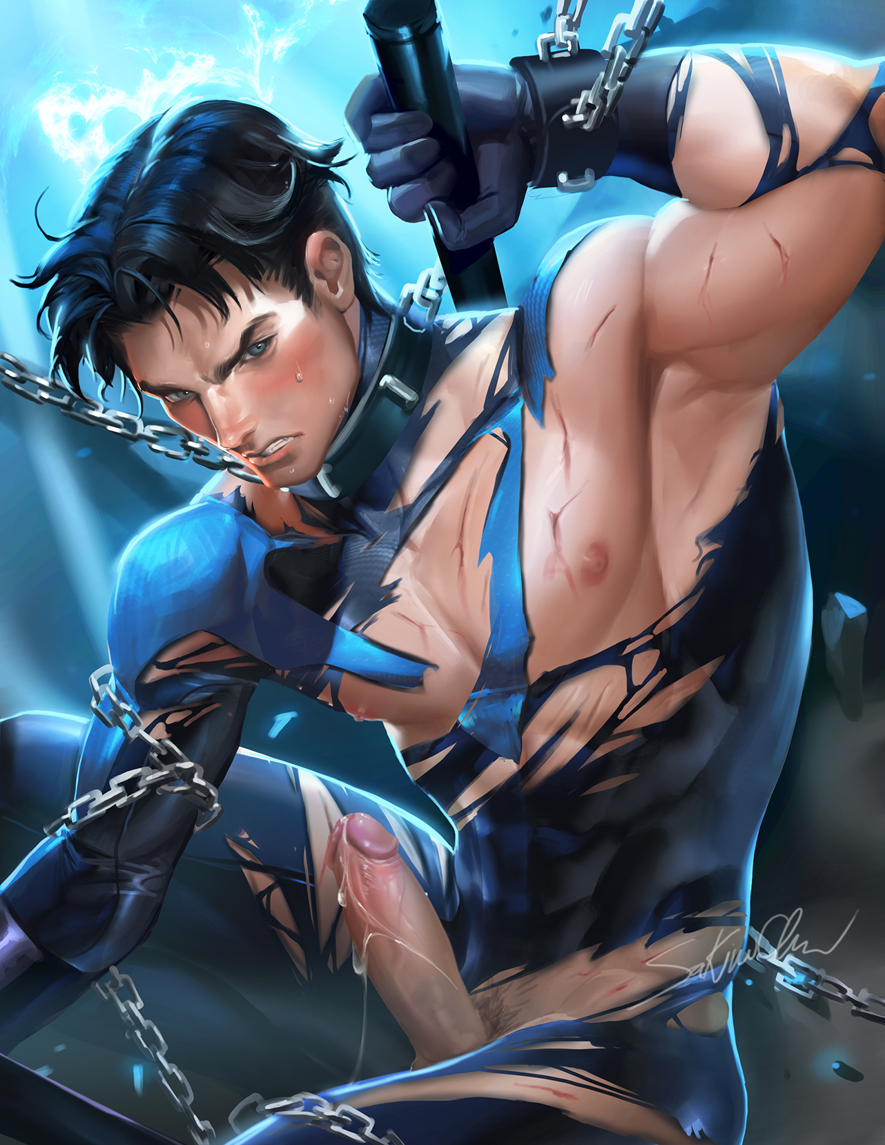 Rule34 – If it exists, there is porn of it / sakimichan, dick grayson, nightwing / 168095