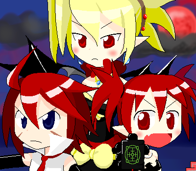 adell, rozalin, disgaea, makai senki disgaea 2, nippon ichi, lowres, blonde hair, demon, demon girl, makai senki digaea, pointy ears