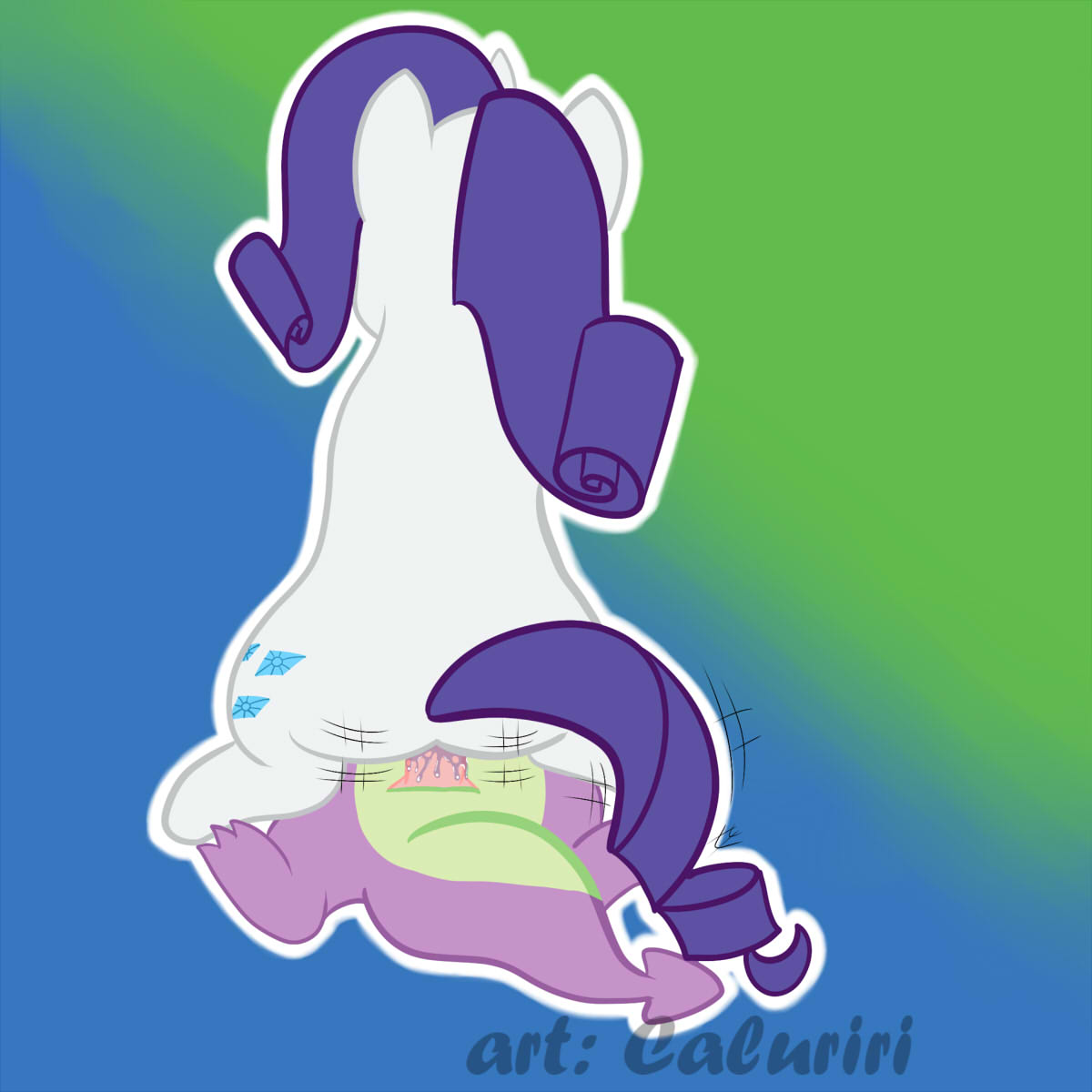 Rule34 – If it exists, there is porn of it / caluriri, rarity (mlp), spike (mlp) / 168848