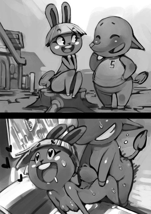 Rule34 – If it exists, there is porn of it / bittenhard, bonbon (animal crossing), dizzy (animal crossing) / 169529