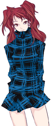 yama (yamatoko), kujikawa rise, atlus, persona, persona 4, lowres, 1girl, bare legs, brown hair, coat, contrapposto, earrings, female focus, jewelry, long sleeves, simple background, solo, standing, thighs, white background, winter clothes, winter coat