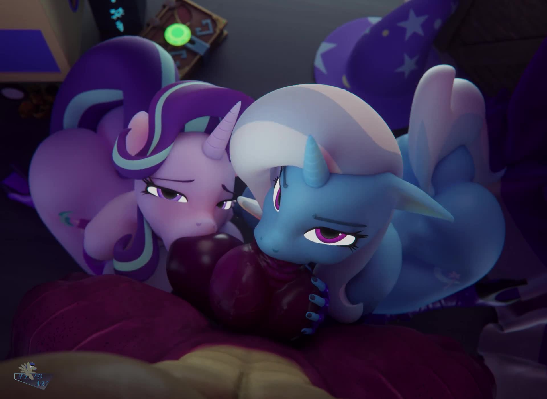 Rule34 – If it exists, there is porn of it / hooves-art, spike (mlp), starlight glimmer, trixie (mlp), trixie lulamoon / 8668143