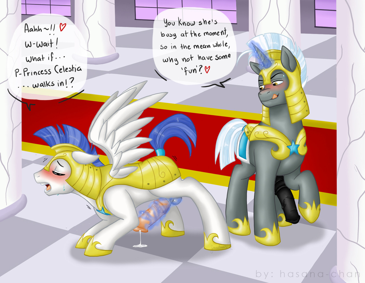 Rule34 – If it exists, there is porn of it / hasana-chan, royal guard pony / 170703