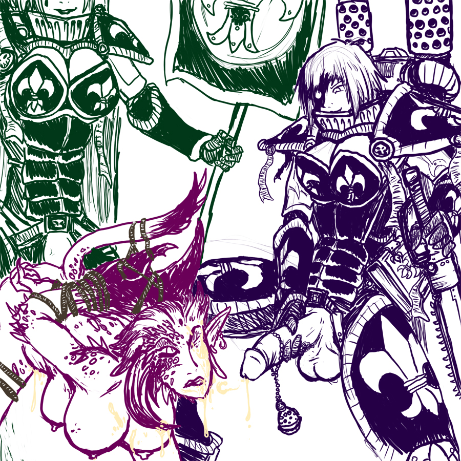 Rule34 – If it exists, there is porn of it / fleatrollus, daemonette, sister of battle / 170777