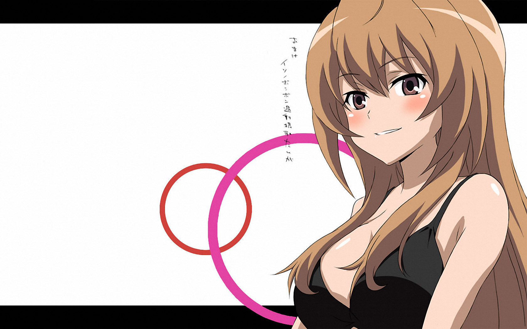 aisaka taiga, toradora!, highres, 00s, aged up, alternate breast size (larger), breasts, large breasts, solo
