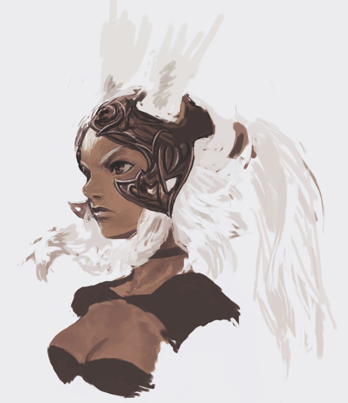 fran (ff12), final fantasy, final fantasy xii, 00s, animal ears, breasts, long hair, viera