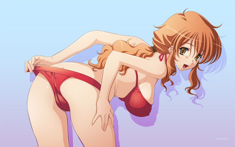 tadano akira, christina sierra, gundam, gundam 00, 1girl, bikini, brown eyes, brown hair, solo, swimsuit