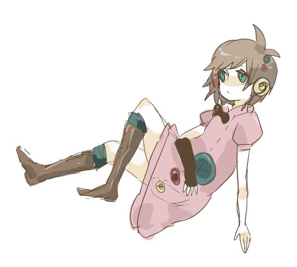 og, original, bad id, bad pixiv id, tagme, boots, buttons, short hair, solo
