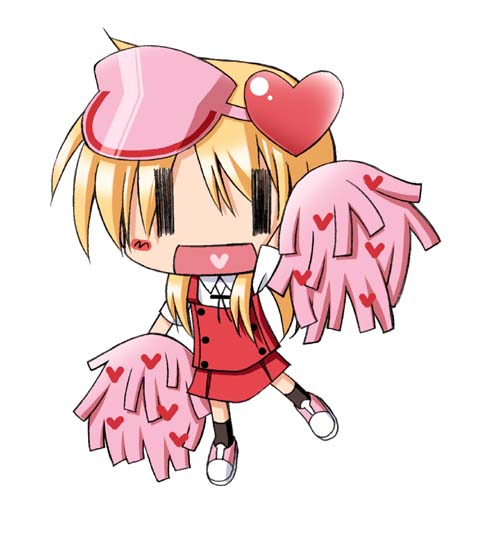 tako (all delete), tako (artist), miyako (hidamari sketch), ran (shugo chara!), hidamari sketch, shugo chara!, 1girl, aoki ume (style), cheerleader, cosplay, female focus, heart, parody, pom pom (cheerleading), ran (shugo chara!) (cosplay), school uniform, smile, solo, style parody, wide face, yamabuki high school uniform, | |