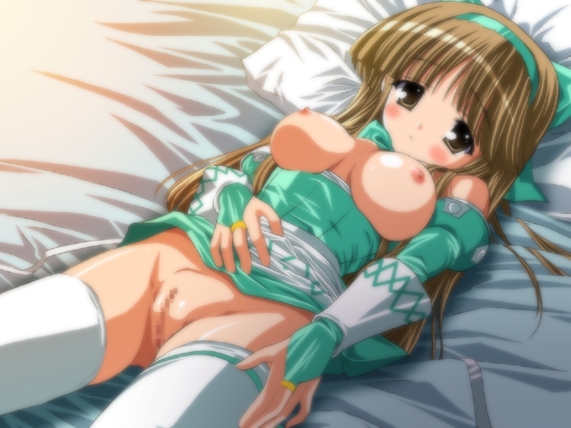 tagme, bed, blush, breasts, censored, lying, pussy