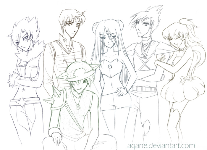 torterra, nintendo, pokemon, 3boys, 3girls, gen 4 pokemon, multiple boys, multiple girls, pokemon (creature)