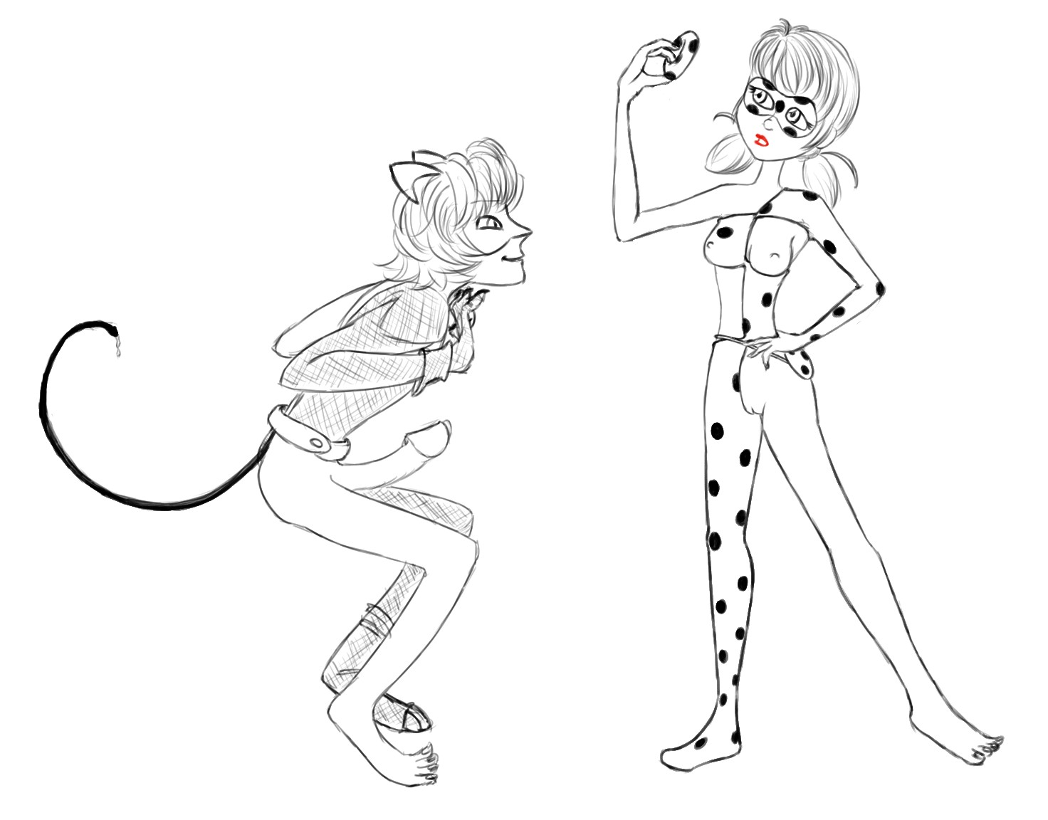 Rule34 – If it exists, there is porn of it / moistythirst, adrien agreste, cat noir, chat noir, ladybug (character), marinette cheng / 174076