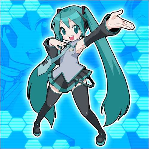 kurono, hatsune miku, vocaloid, lowres, aqua eyes, aqua hair, detached sleeves, long hair, necktie, skirt, solo, thighhighs, twintails, zettai ryouiki