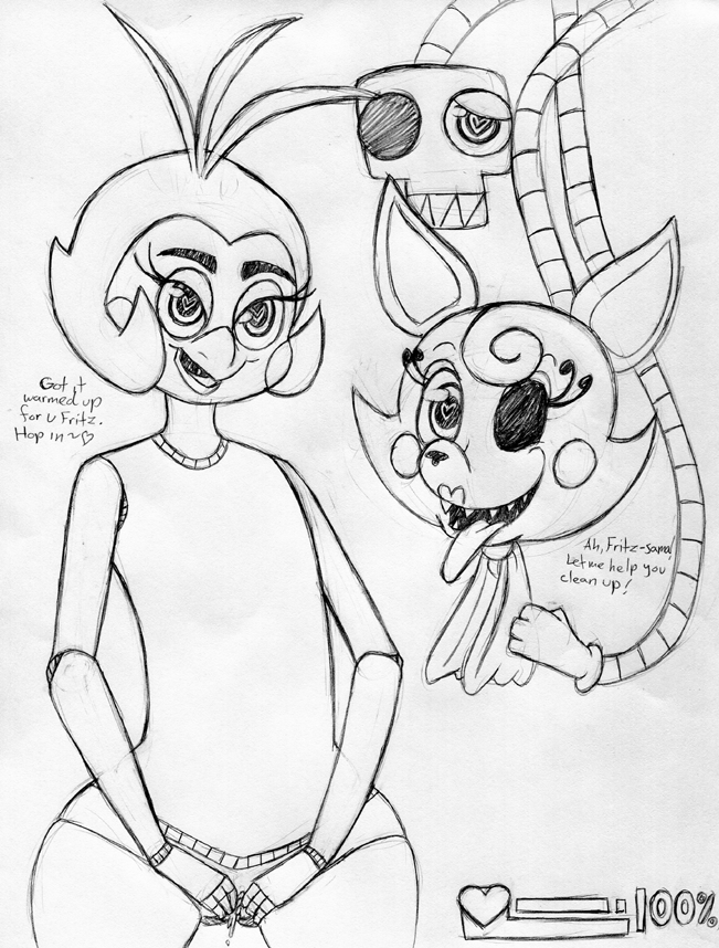 Rule34 – If it exists, there is porn of it / inkyfrog, meter, mangle (fnaf), toy chica (fnaf) / 174636
