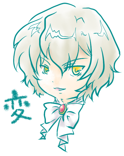 suzutou, l.a., el cazador de la bruja, bad id, bad pixiv id, 00s, 1boy, blonde hair, male focus, short hair, solo, white background, yellow eyes