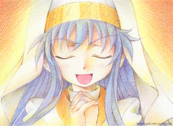 gofu, index (toaru majutsu no index), toaru majutsu no index, crayon (medium), traditional media, 00s, sketch, solo