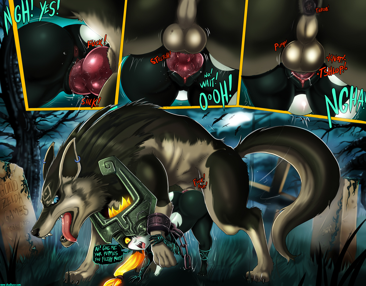 Rule34 – If it exists, there is porn of it / shadman, link, link (wolf form), midna, wolf link / 176813