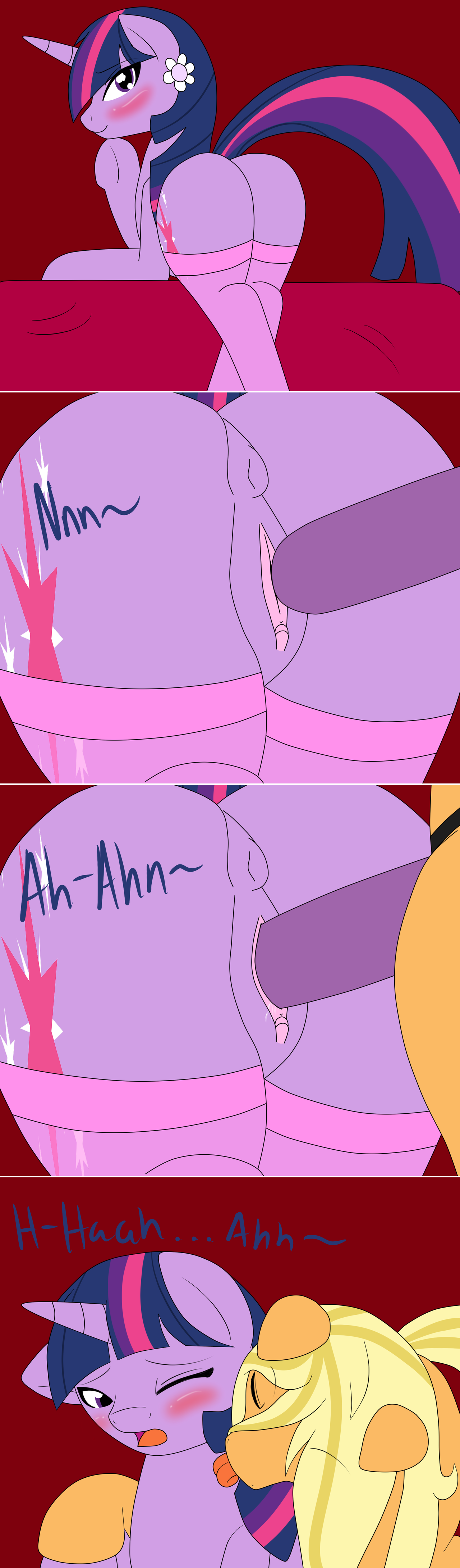 Rule34 – If it exists, there is porn of it / ensayne, applejack (mlp), twilight sparkle (mlp) / 177057