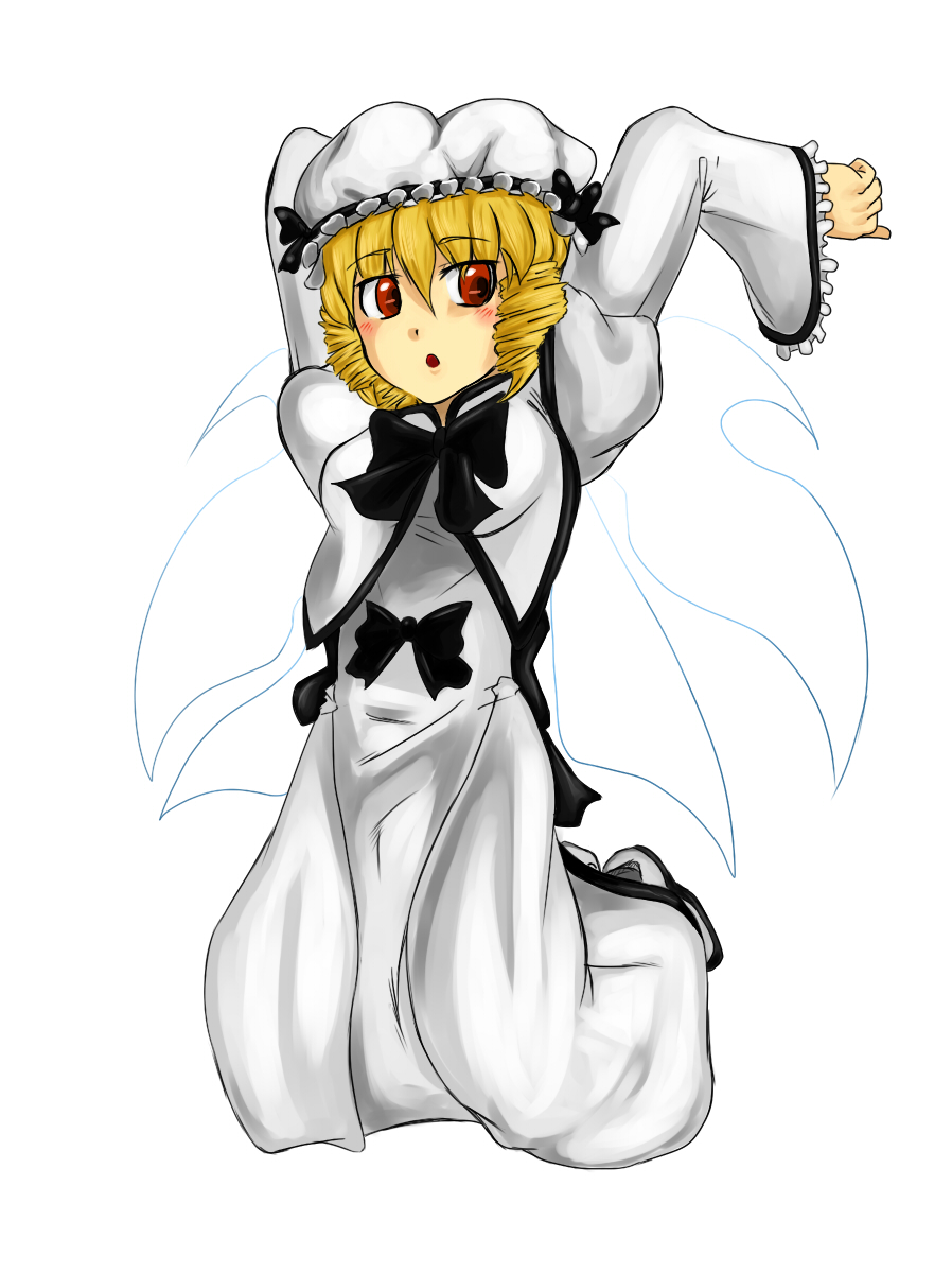 luna child, eastern and little nature deity, touhou, highres, 1girl, airir, female focus, solo