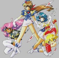 suzuki noritaka, casa (jaja uma quartet), coco (jaja uma quartet), joe (jaja uma quartet), sunday (jaja uma quartet), jaja uma quartet, official art, 1990s (style), 4girls, multiple girls, retro artstyle
