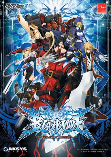 arakune, carl clover, iron tager, kisaragi jin, litchi faye ling, nirvana (blazblue), noel vermillion, rachel alucard, ragna the bloodedge, shishigami bang, taokaka, arc system works, blazblue, blazblue: calamity trigger