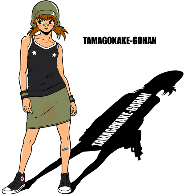 kzm, converse, 1girl, bandaid, brown hair, female focus, no socks, pencil skirt, shadow, shoes, skirt, sneakers, solo, twintails, wristband