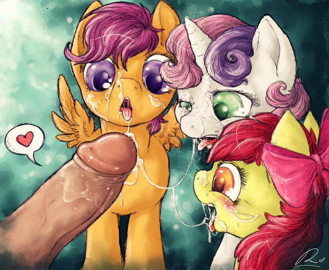 Rule34 – If it exists, there is porn of it / dimwitdog, apple bloom (mlp), cutie mark crusaders, scootaloo (mlp), sweetie belle (mlp) / 178298