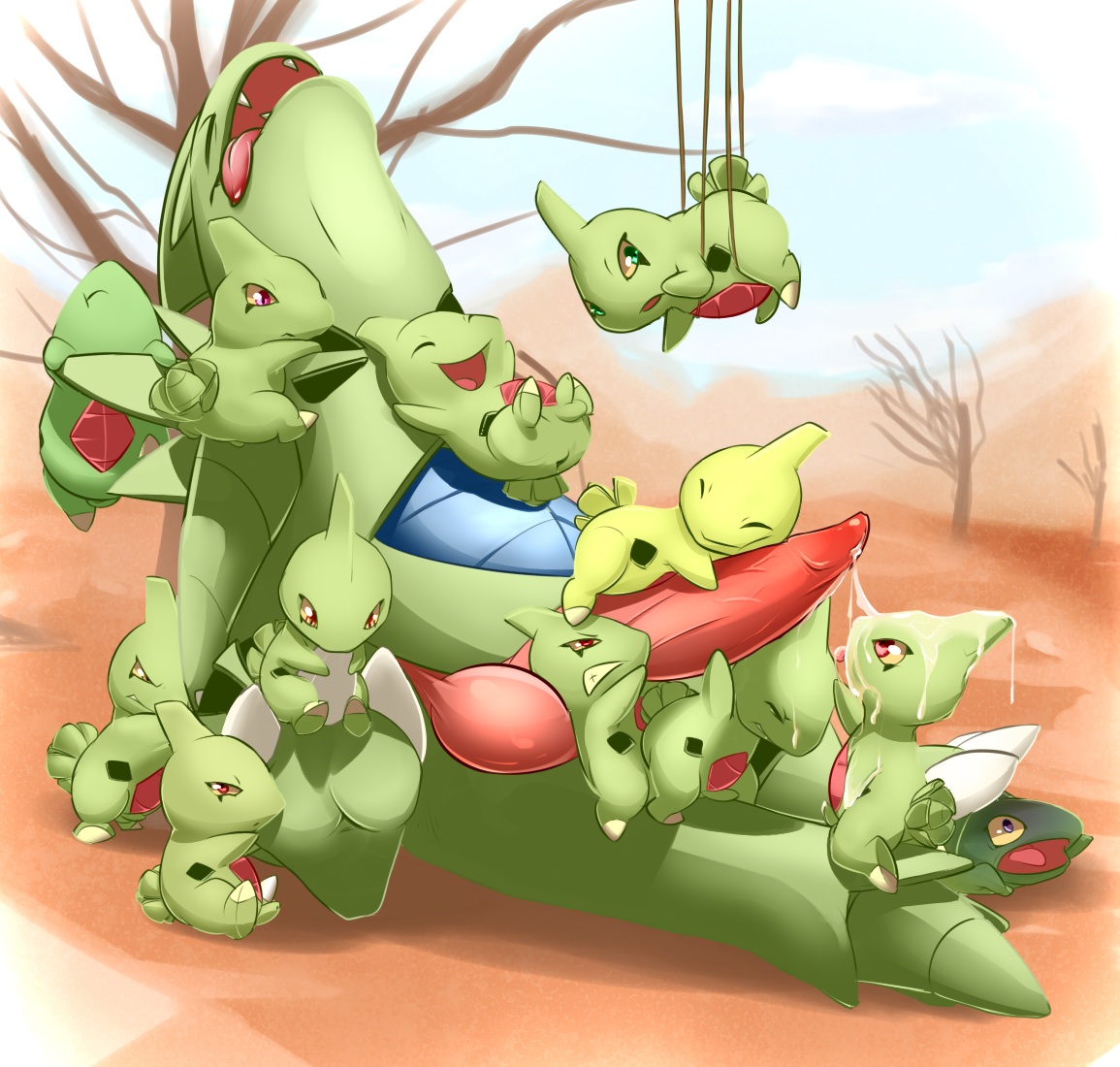 Rule34 – If it exists, there is porn of it / hollo nut, larvitar, tyranitar / 178962