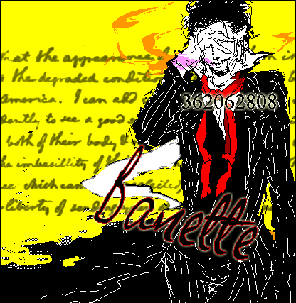 banette, lowres, 1boy, elf, english text, gen 3 pokemon, male focus, personification, pinstripe pattern, pointy ears, scarf, solo