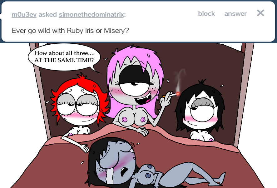Rule34 – If it exists, there is porn of it / banshee, iris (ruby gloom), misery, ruby gloom / 179354