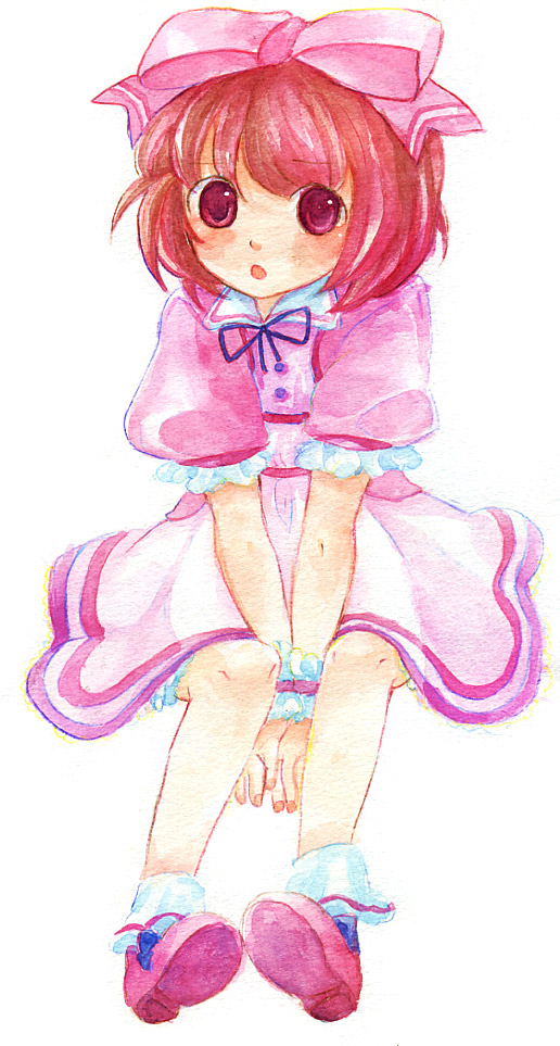 shirimochi, karol capel, karol capel (girly), tales of (series), tales of vesperia, 00s, 1boy, crossdressing, crossdressing (mtf), dress, male focus, official alternate costume, ribbon, solo, trap, white background