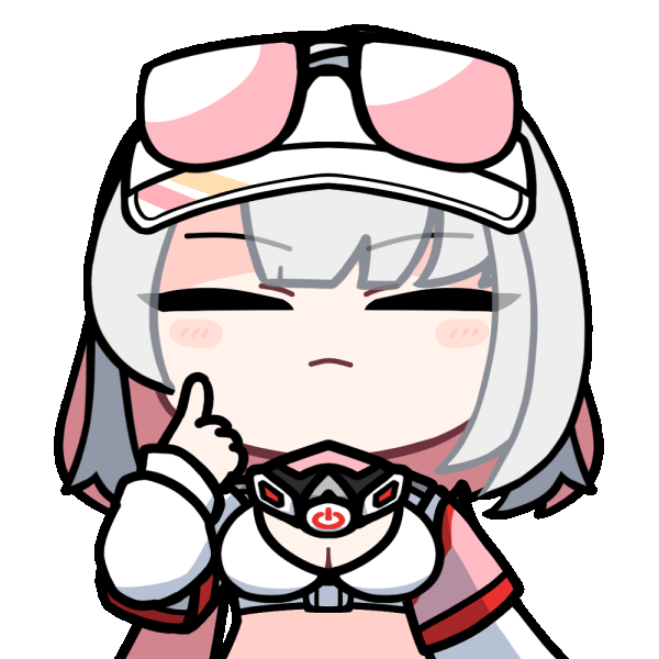 acomu414, marlene (black survival), black survival, eternal return: black survival, animated, animated gif, 1girl, akanbe, black-framed eyewear, blush stickers, breasts, chibi, cleavage, closed eyes, eyelid pull, eyewear on head, facing viewer, grey hair, jacket, long sleeves, looking at viewer, medium breasts, multicolored hair, pink-tinted eyewear, pink hair, power symbol, puffy long sleeves, puffy sleeves, red eyes, simple background, sleeves past wrists, solo, sunglasses, tinted eyewear, tongue, tongue out, transparent background, two-tone hair, upper body, v-shaped eyebrows, visor cap, white jackete
