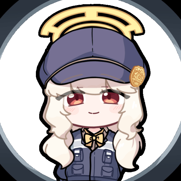 acomu414, aoba (blue archive), blue archive, animated, animated gif, 1girl, blinking, blue hat, blue jacket, bow, bowtie, closed mouth, halo, hat, jacket, looking at viewer, low twintails, newsboy cap, peaked cap, peephole, red eyes, round image, simple background, smile, solo, straight-on, transparent background, twintails, white hair, yellow bow, yellow bowtie, yellow halo