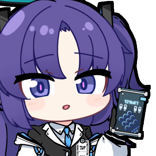 acomu414, yuuka (blue archive), blue archive, animated, animated gif, lowres, 1girl, black gloves, black halo, black jacket, blue halo, blue necktie, cellphone, collared shirt, gloves, halo, holding, holding phone, jacket, long hair, mechanical halo, multicolored halo, necktie, open mouth, phone, purple eyes, purple hair, shirt, simple background, smartphone, solo, transparent background, two-tone halo, two side up, white jacket, white shirt