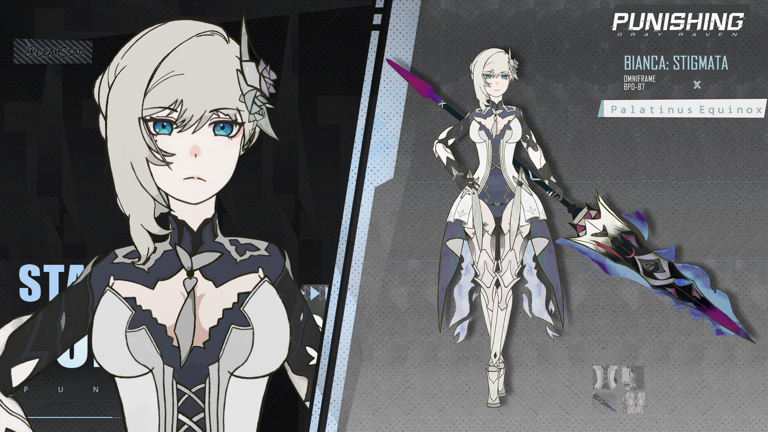 bianca: stigmata (pgr), bianca: stigmata (solitary dream) (pgr), bianca (pgr), punishing: gray raven, highres, non-web source, mechanical legs
