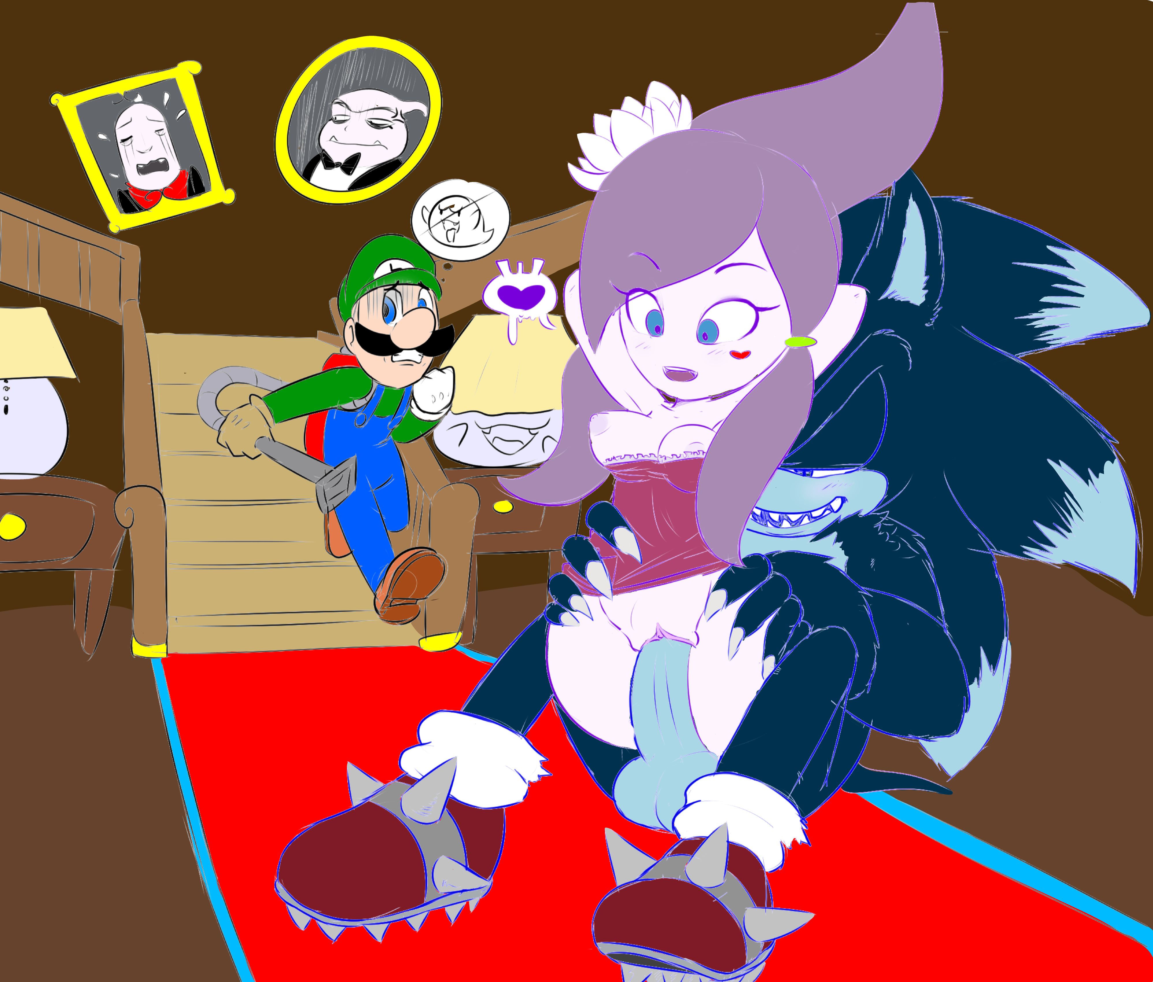 Rule34 – If it exists, there is porn of it / hearlesssoul, boo (mario), lah, luigi, sonic the hedgehog, sonic the werehog / 180265