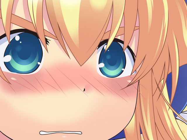 prima aspallas, nanatsuiro drops, 00s, 1girl, blonde hair, blue eyes, female focus, gununu (meme), meme, solo