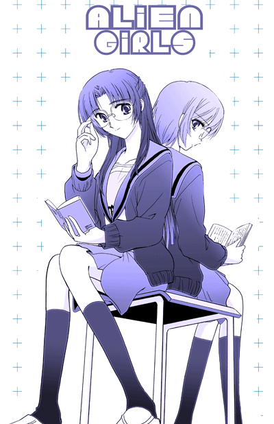 asakura ryoko, nagato yuki, suzumiya haruhi no yuuutsu, 00s, 2girls, bespectacled, book, glasses, multiple girls