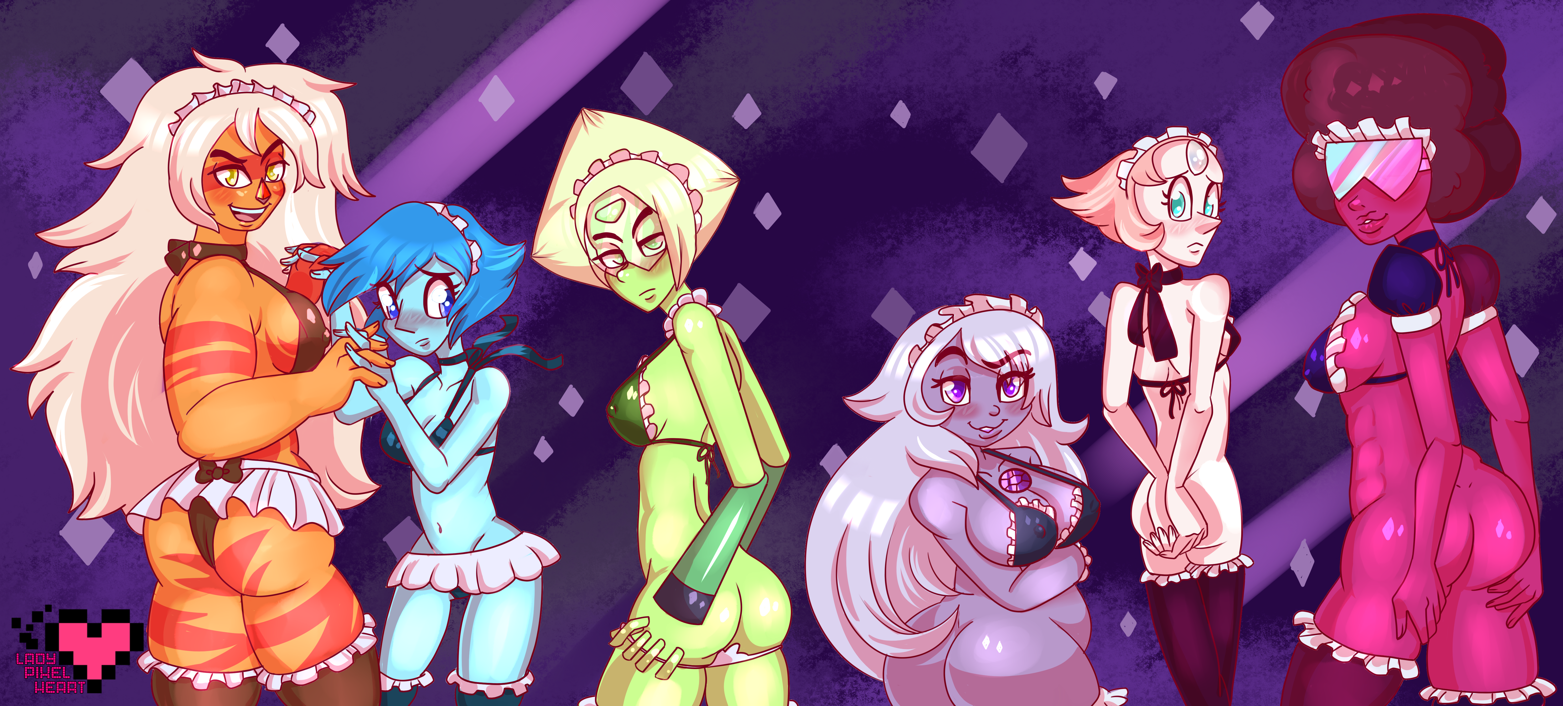 Rule34 – If it exists, there is porn of it / ladypixelheart, amethyst (steven universe), garnet (steven universe), gem (species), jasper (steven universe), lapis lazuli (steven universe), pearl (steven universe), peridot (steven universe) / 181386