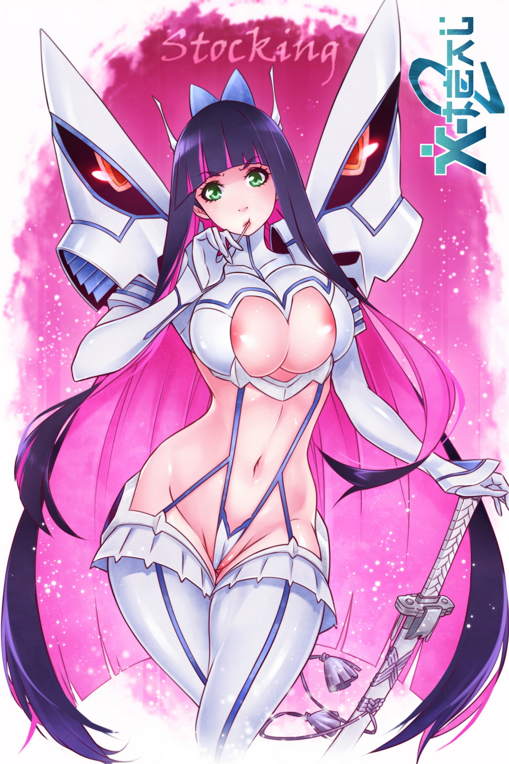 Rule34 – If it exists, there is porn of it / x-teal, junketsu, kiryuuin satsuki, stocking (psg) / 181577