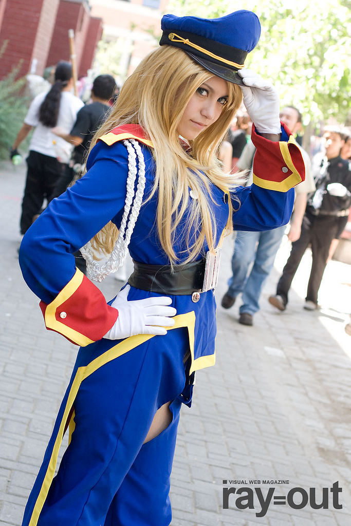 sheryl nome, macross, macross frontier, studio nue, photo (medium), blonde hair, cosplay, costume, wig