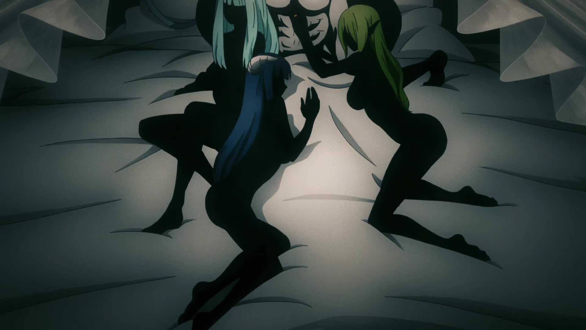 peridot romca, kekkon yubiwa monogatari, animated, anime screenshot, highres, sound, tagme, video, 1boy, 5girls, animal ears, bed, blonde hair, blue hair, breasts, cat ears, cat girl, dark-skinned female, dark skin, dragon girl, dragon horns, elf, green hair, harem, horns, implied sex, jewelry, long hair, multiple girls, nipples, on bed, open mouth, pointy ears, ring, short hair, silhouette, wedding ring, white hair