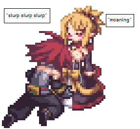 adell (disgaea), rozalin, disgaea, makai senki disgaea 2, lowres, non-web source, 1boy, 1girl, english text, quality