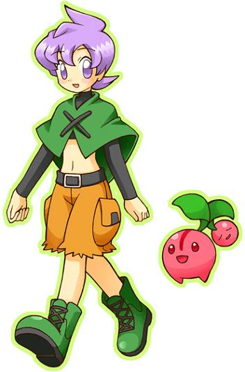 anabel (pokemon), cherubi, gardenia (pokemon), nintendo, pokemon, aged down, child, cosplay, frontier brain, gen 4 pokemon, natane (cosplay)