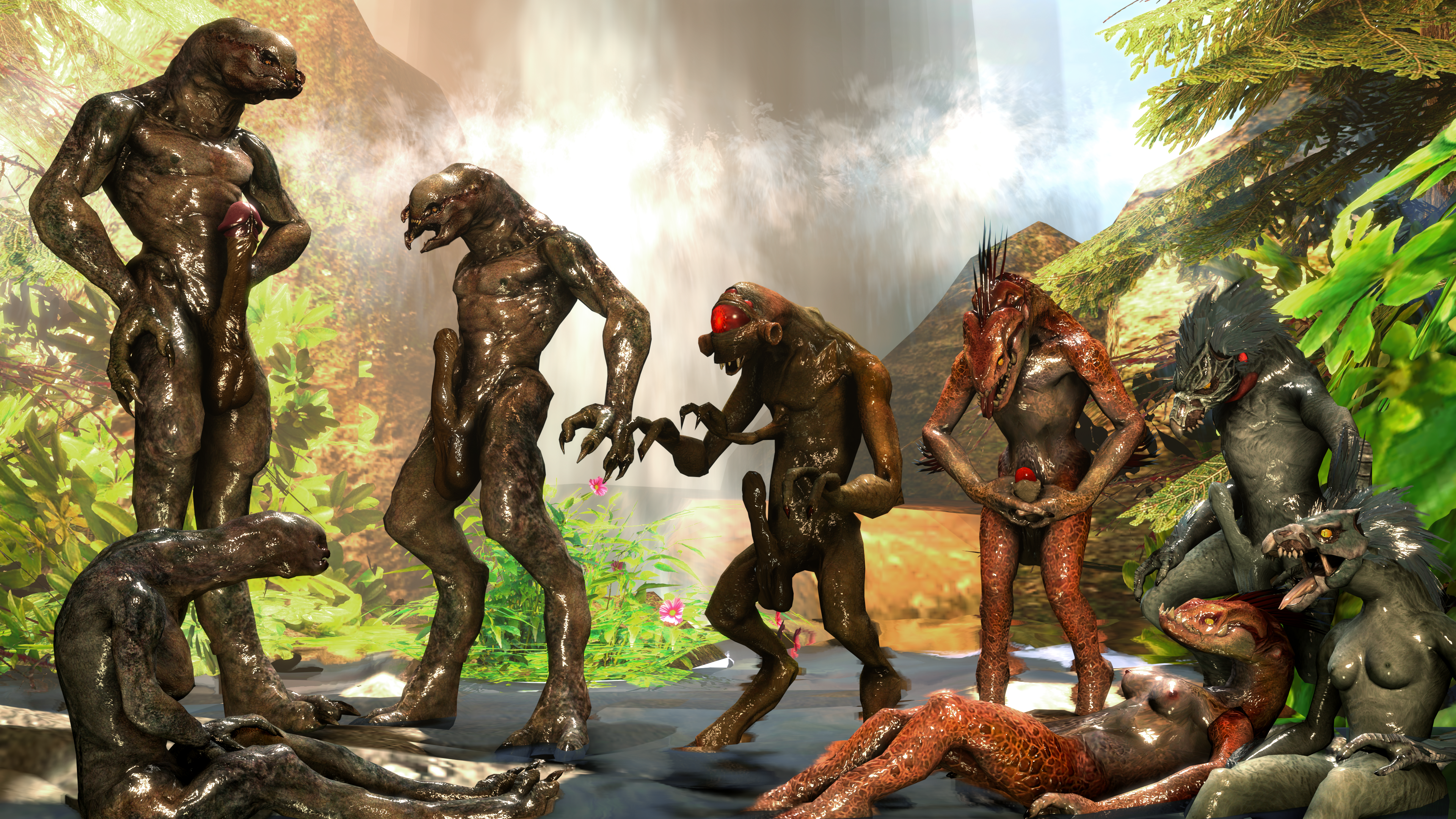 Rule34 – If it exists, there is porn of it / kig-yar, sangheili, vortigaunt / 182484